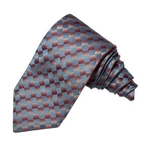 Next London Elegant Checkered Silk Tie